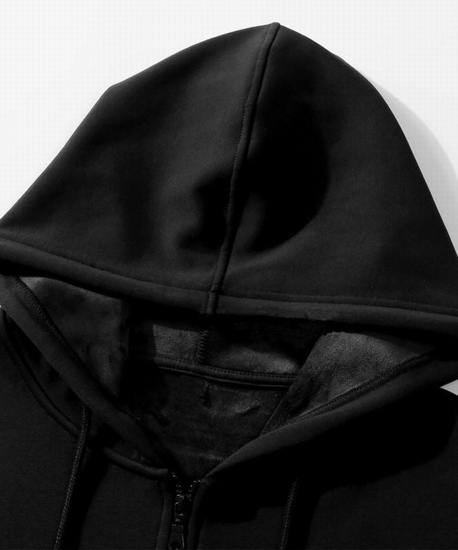 Versace - Inspired Gray Zip - Up Hoodie With Hooded Design And Oversized Silhouette