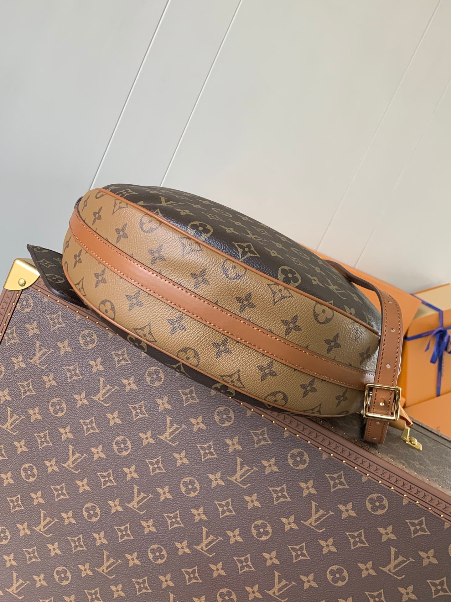 Elegant Louis Vuitton Monogram Crescent Bag with Stylish Straps and Timeless Design