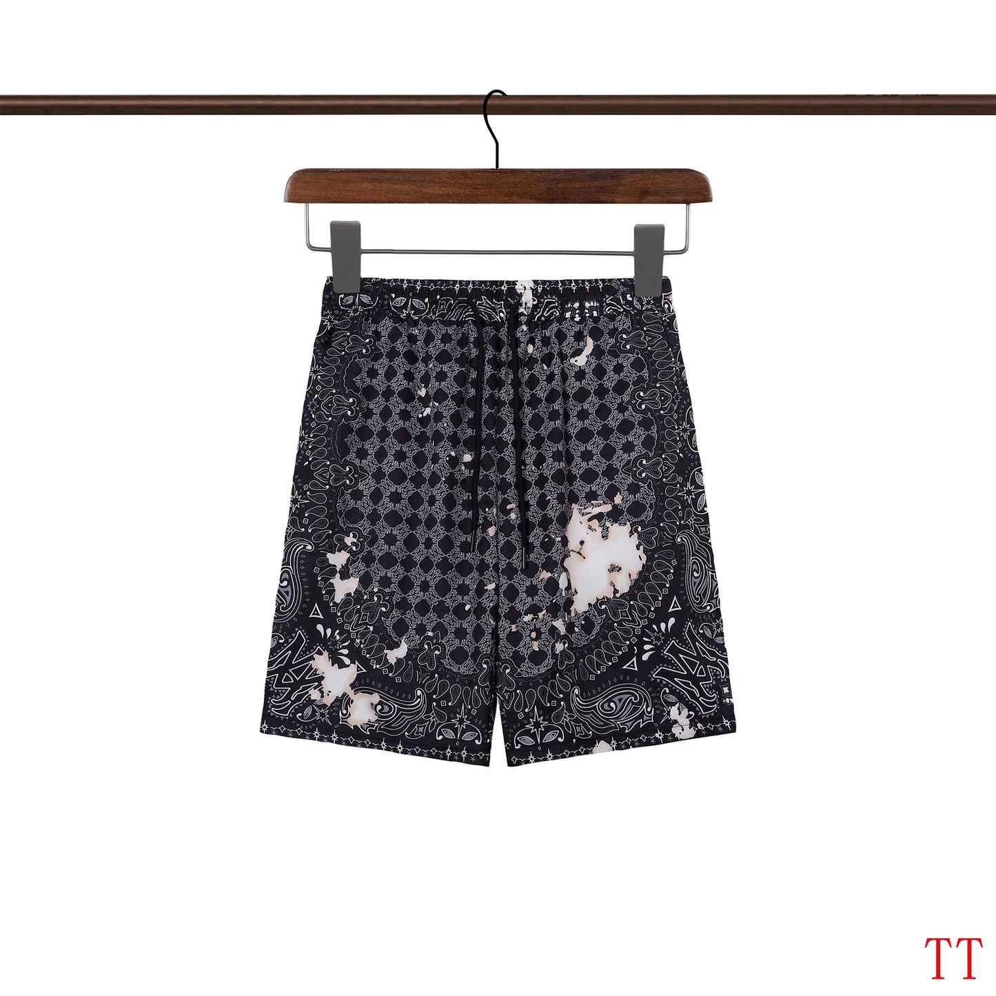 Men's AMIRI Black Patterned Short - Sleeve Shirt And Shorts Set