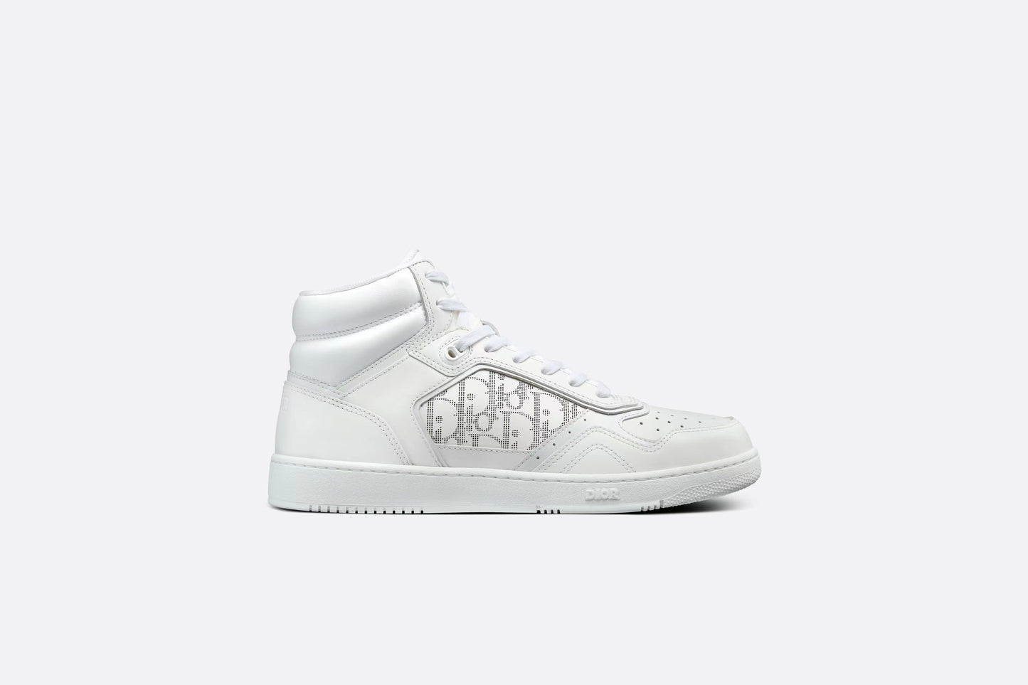 Dior Men's High Top Sneakers with Oblique Pattern and Adjustable Strap