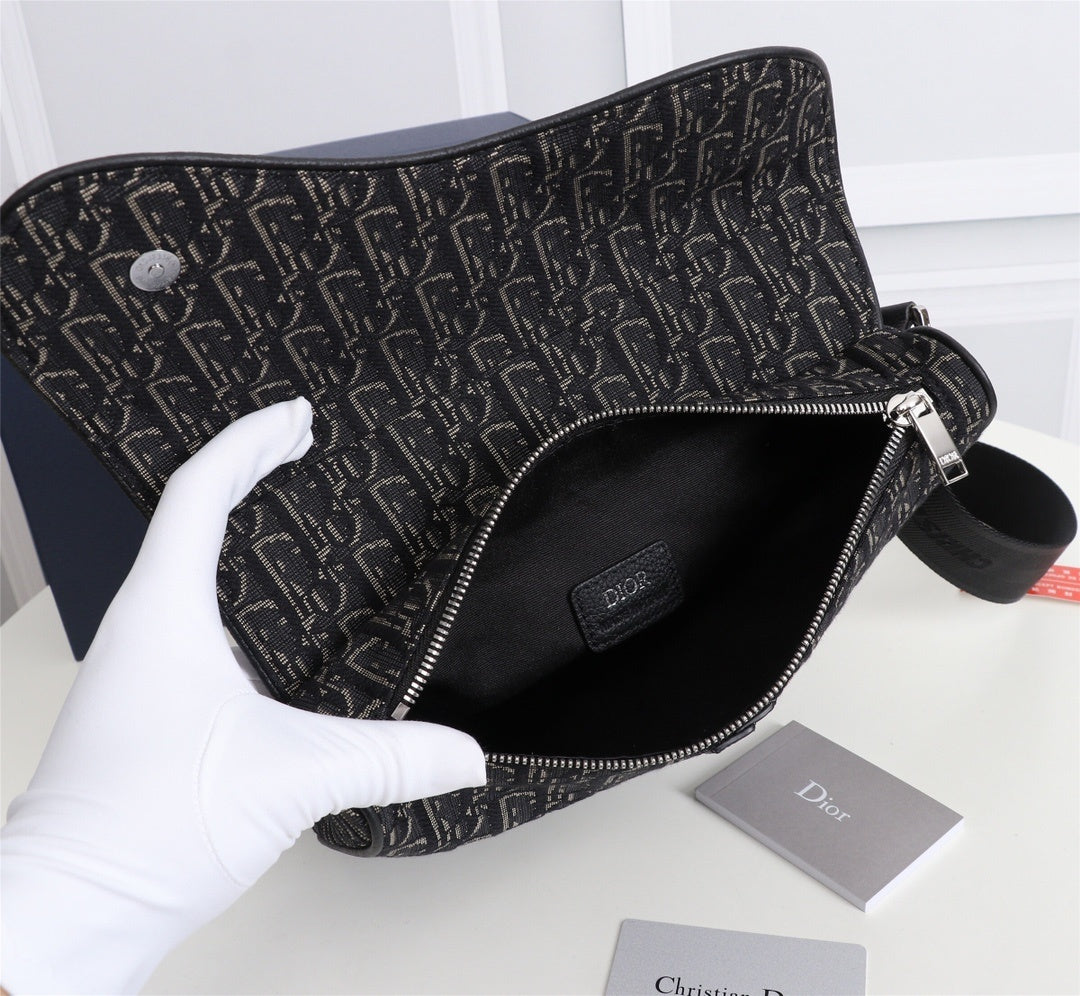 Fashionable Dior Saddle Bag With Signature Monogram And Adjustable Strap ADPO093