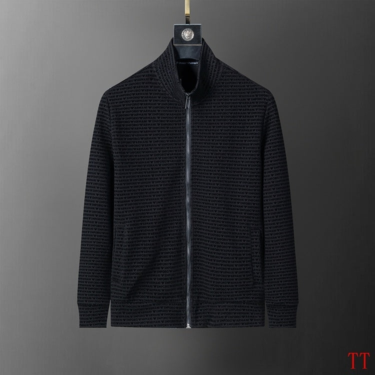 Men's AMIRI Black Textured Zip - Up Jacket And Jogger Set