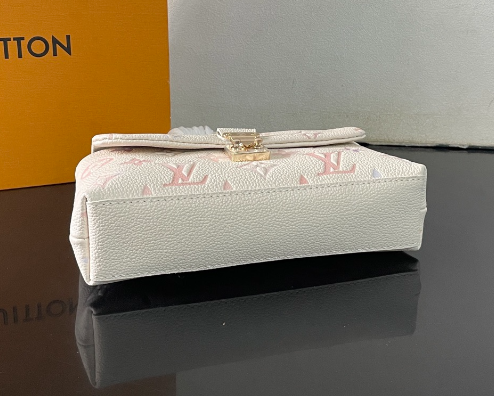 Exquisite Louis Vuitton Handbag With Colorful Monogram And Gold Accents For Trendsetters