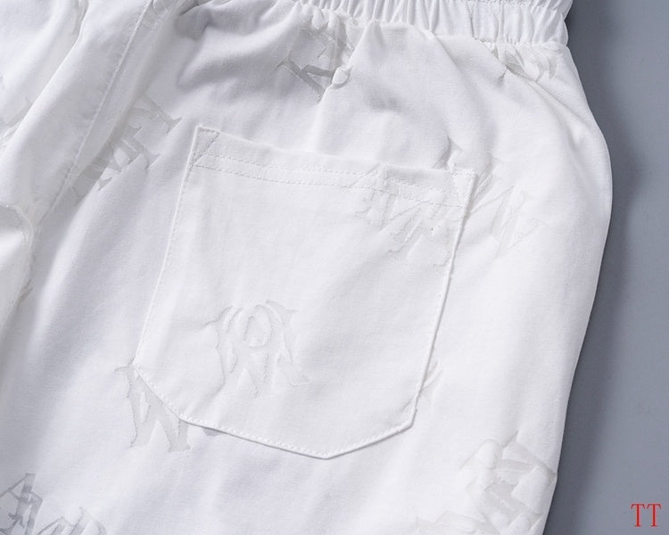 Men's AMIRI White Logo - Printed T - Shirt And Shorts Set