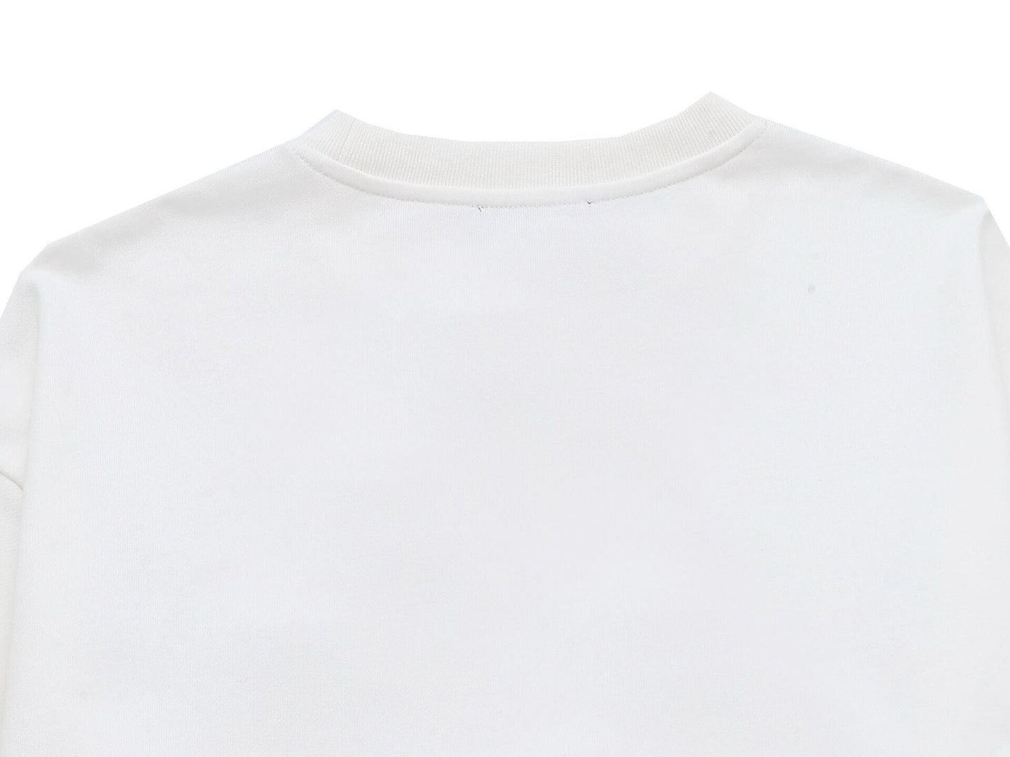 Chic Prada White Crew Neck Sweatshirt With Signature Pocket Detail For Fashion Fans