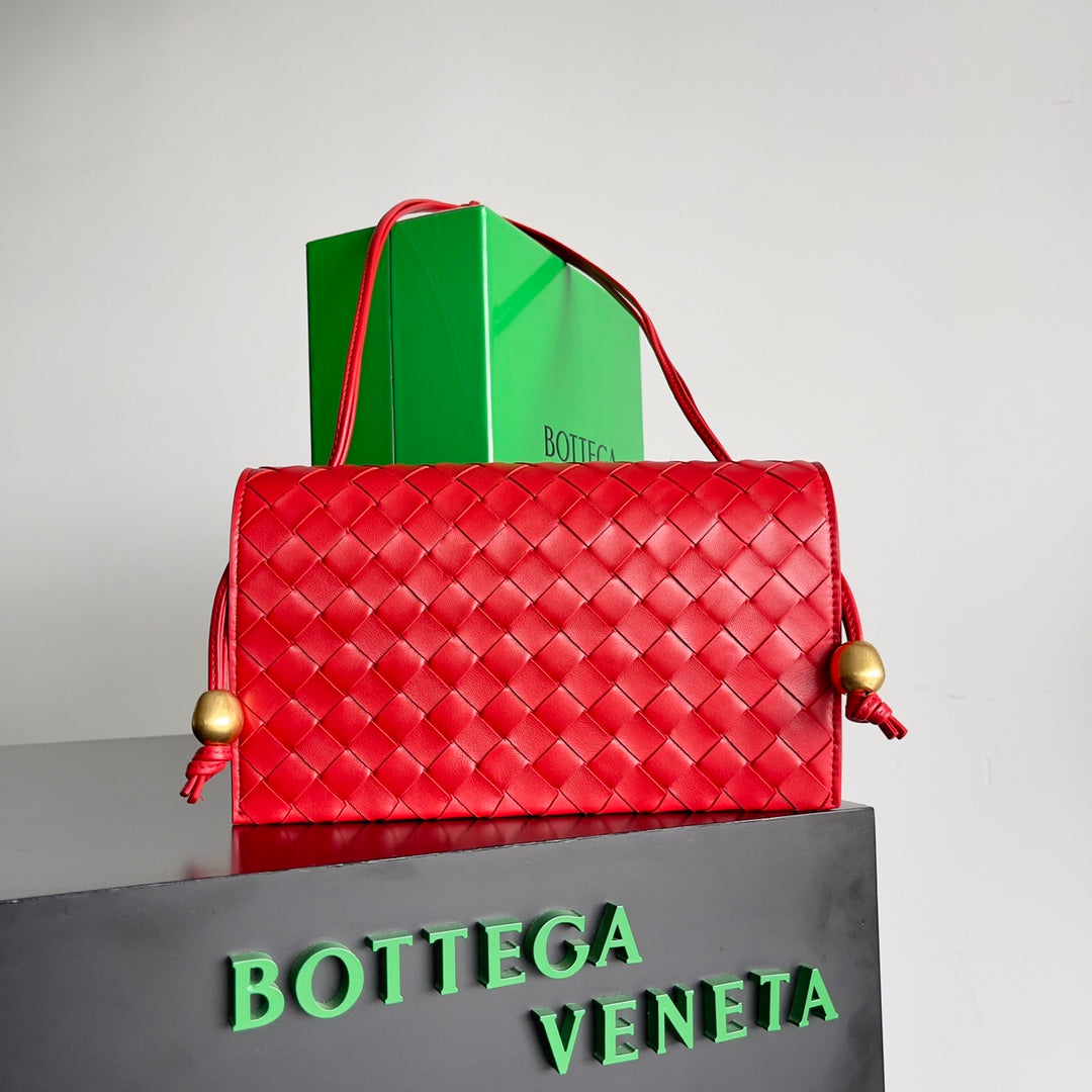 Bottega Veneta Intrecciato Woven Leather Crossbody Bag in Warm Mustard Tone with Gold Accents BV717435