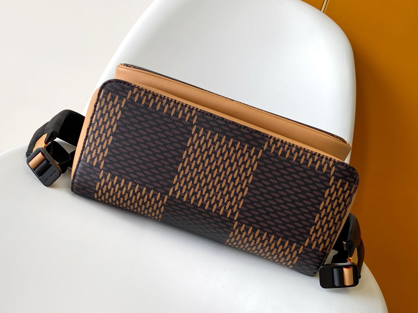 Louis Vuitton Backpack With Classic Monogram And Checkered Patterns For Fashion Enthusiasts