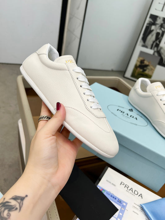 Prada Unisex Sneakers Triangle Logo Luxury Fashion Sneakers