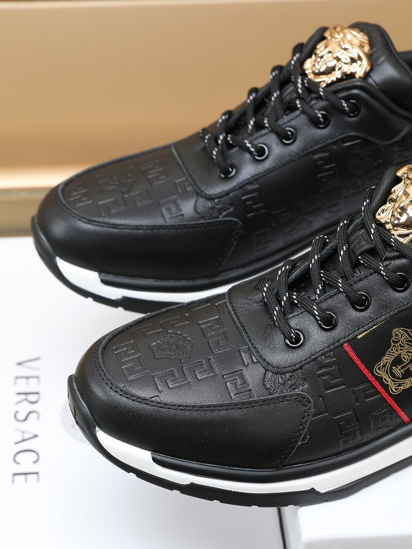 Versace Men's Sneakers - Luxury Designer Athletic Footwear with Greek Key Pattern