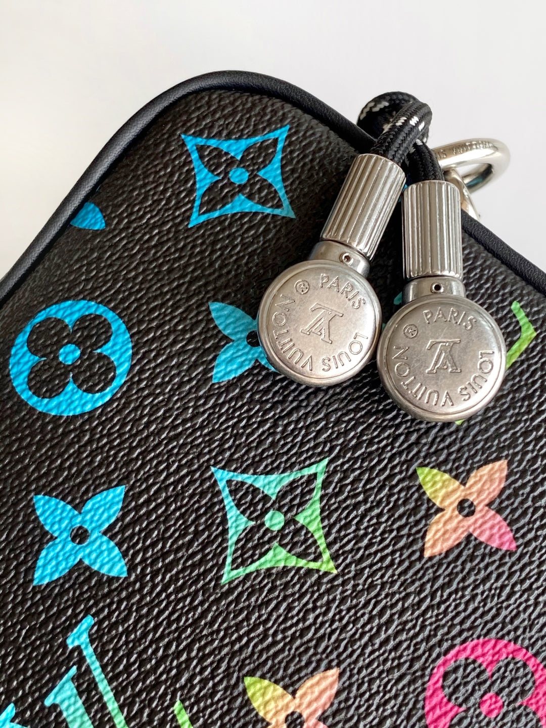 Colorful Louis Vuitton Crossbody Bag With Multicolor Monogram Pattern And Adjustable Strap