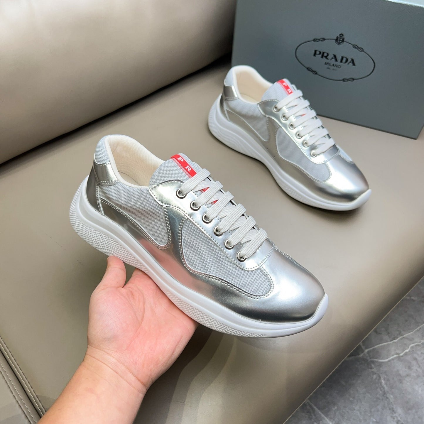 Prada Unisex Sneakers Luxury Fashion Sneakers