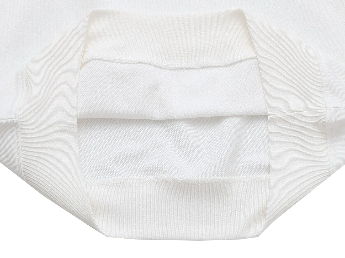 Chic Prada White Crew Neck Sweatshirt With Signature Pocket Detail For Fashion Fans