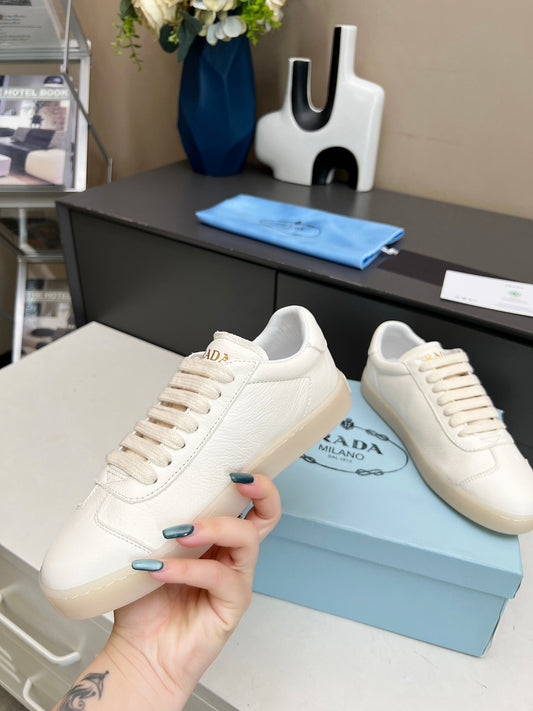 Prada Unisex Sneakers Triangle Logo Luxury Fashion Sneakers