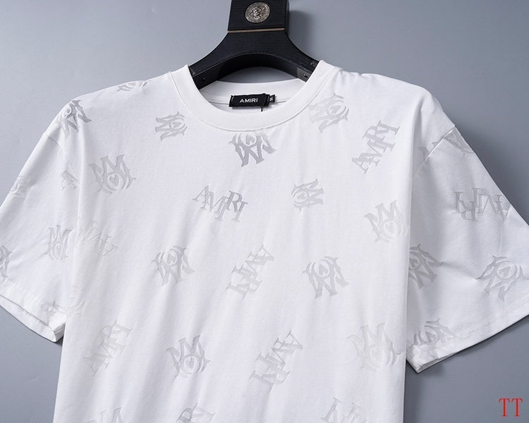 Men's AMIRI White Logo - Printed T - Shirt And Shorts Set
