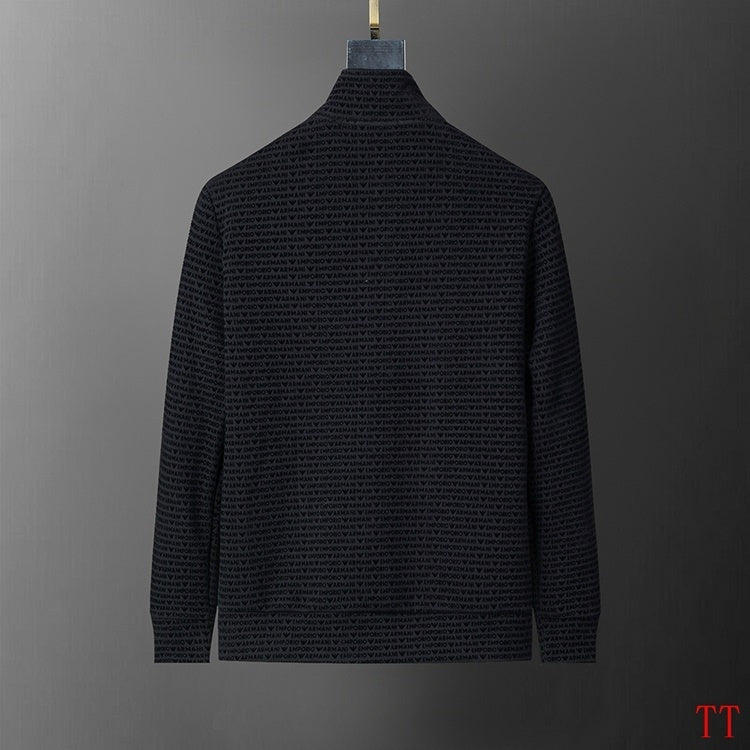 Men's AMIRI Black Textured Zip - Up Jacket And Jogger Set