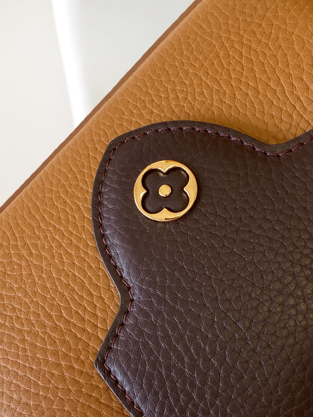 Stylish Louis Vuitton Capucines Bag in Brown Grained Leather for Fashion Enthusiasts 3 colors available