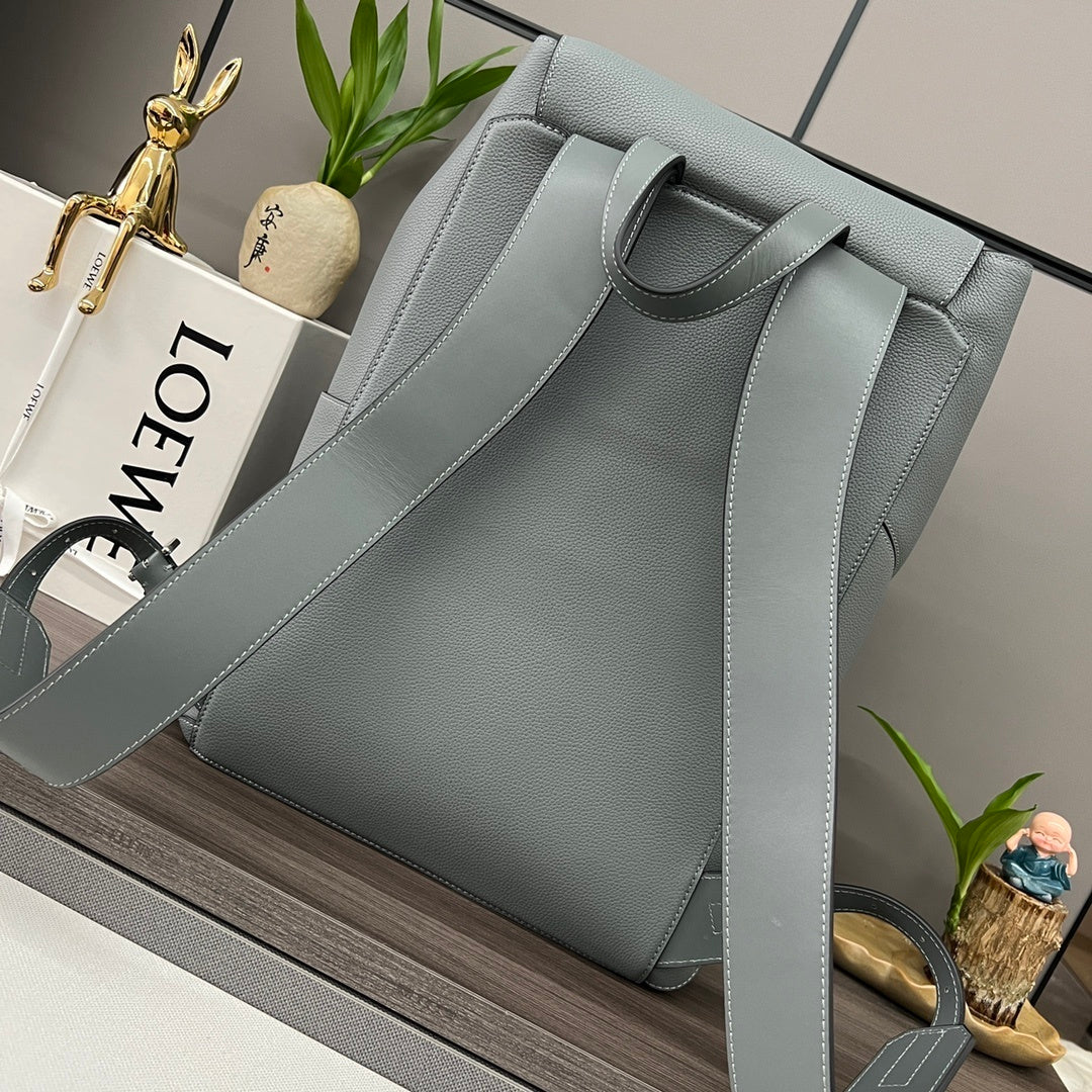 Loewe Gray Puzzle Backpack With Geometric Design And Functional Pockets 10288