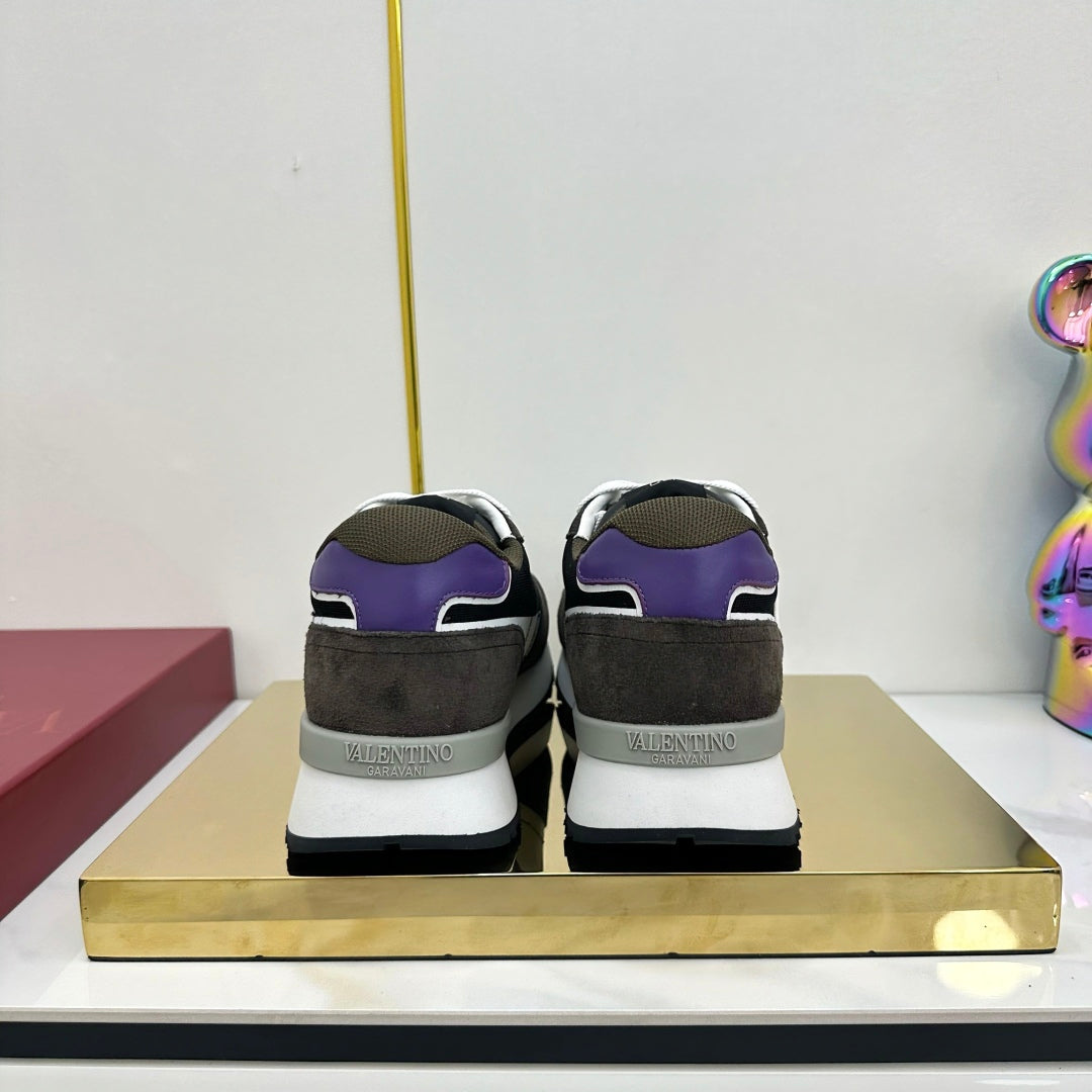 Valentino Garavani Stylish Color - Block Casual Sneakers For Trendsetters