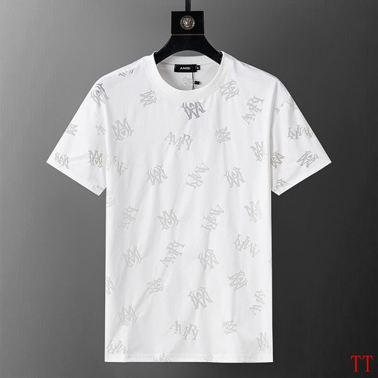 Men's AMIRI White Logo - Printed T - Shirt And Shorts Set