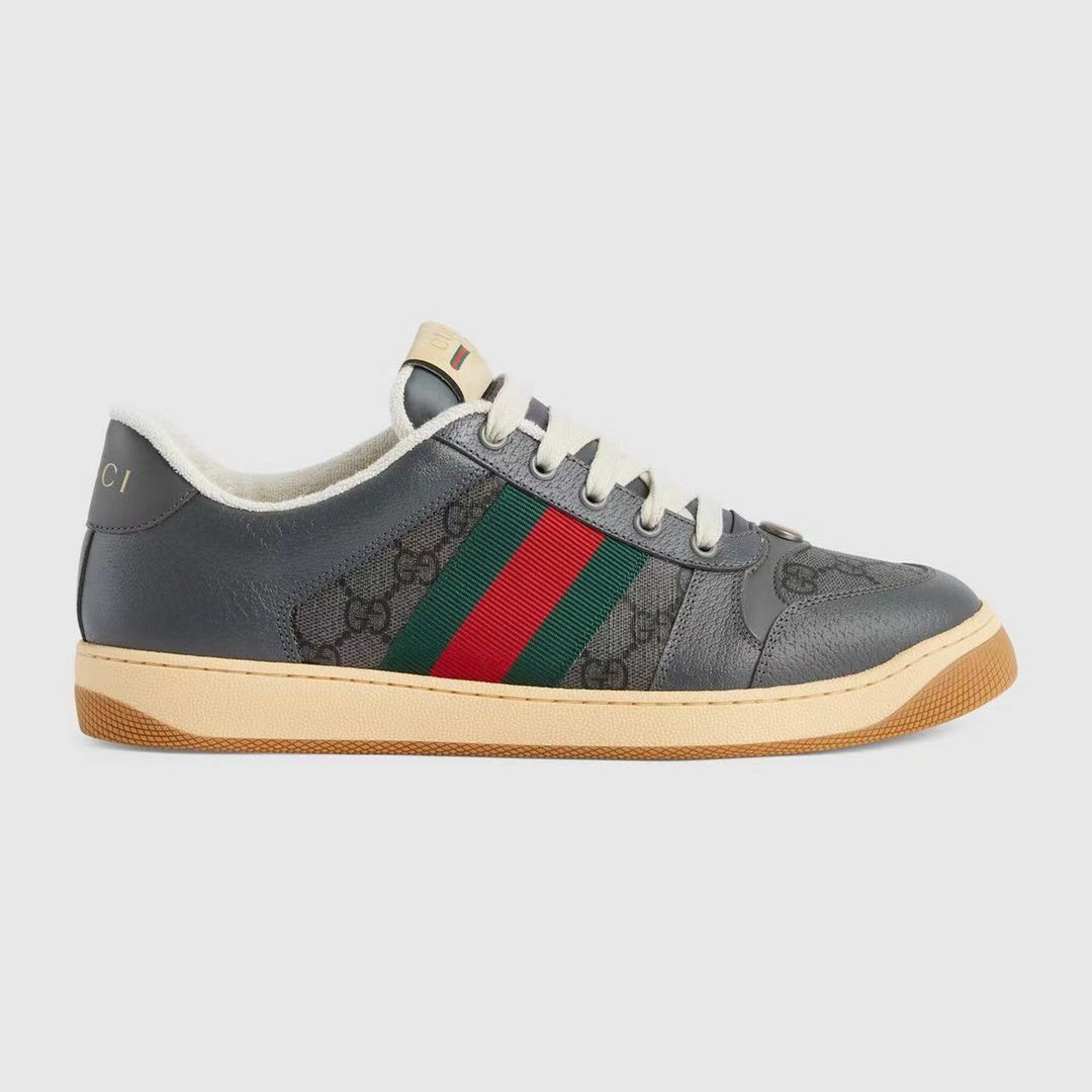 Gucci Unisex Stylish Sneakers With Signature Web And GG Pattern