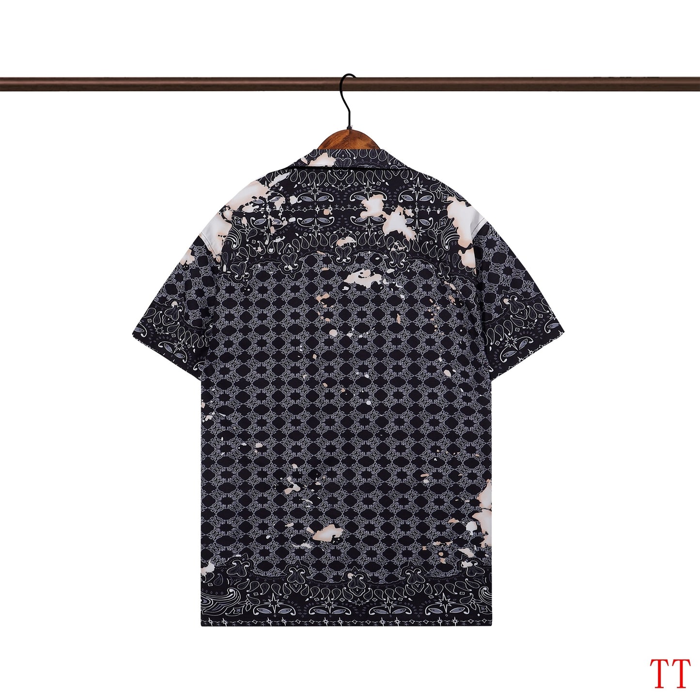 Men's AMIRI Black Patterned Short - Sleeve Shirt And Shorts Set