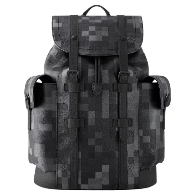 Louis Vuitton Pixel Camouflage Leather Backpack For Fashion And Travel Needs