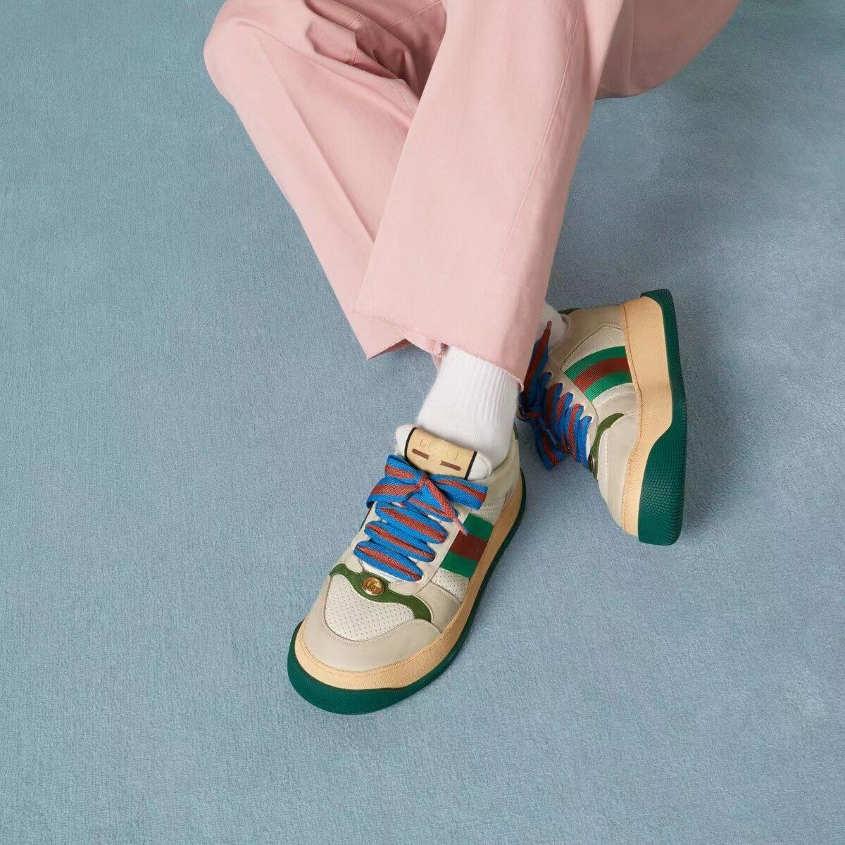 Gucci Unisex Retro - Inspired Sneakers With Iconic Web Stripes