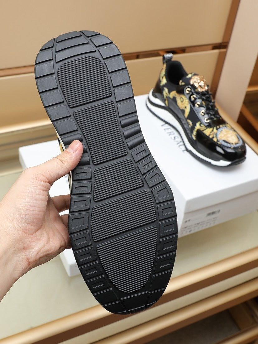 Versace Men's Sneakers - Luxury Designer Athletic Footwear with Greek Key Pattern