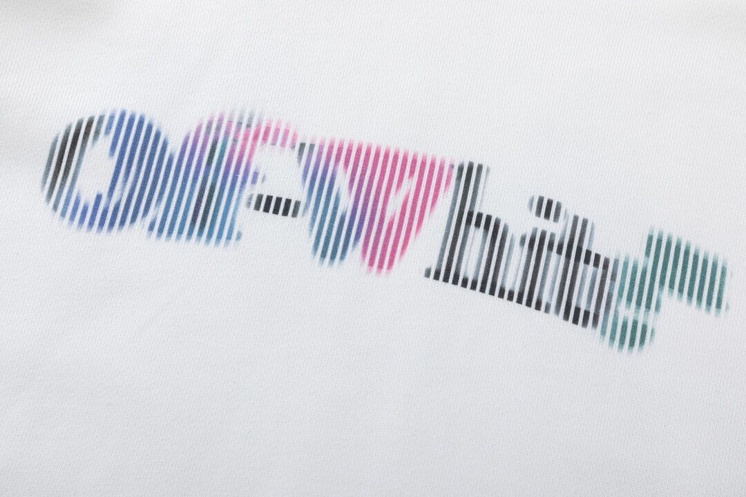 Off White Hoodie With Artistic Angel And Human Interaction Graphic Design