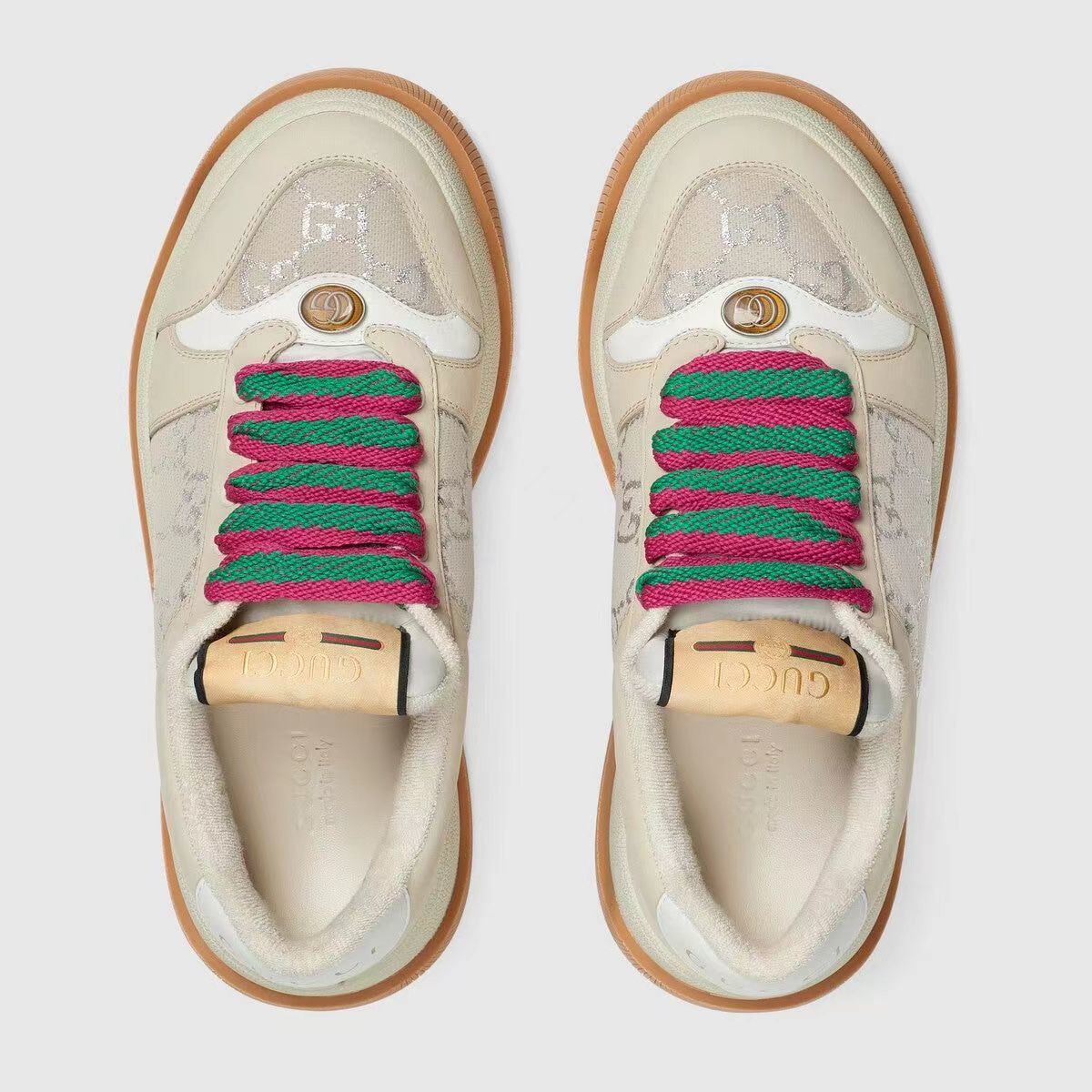 Gucci Unisex Fashionable Sneakers With Distinctive GG Pattern