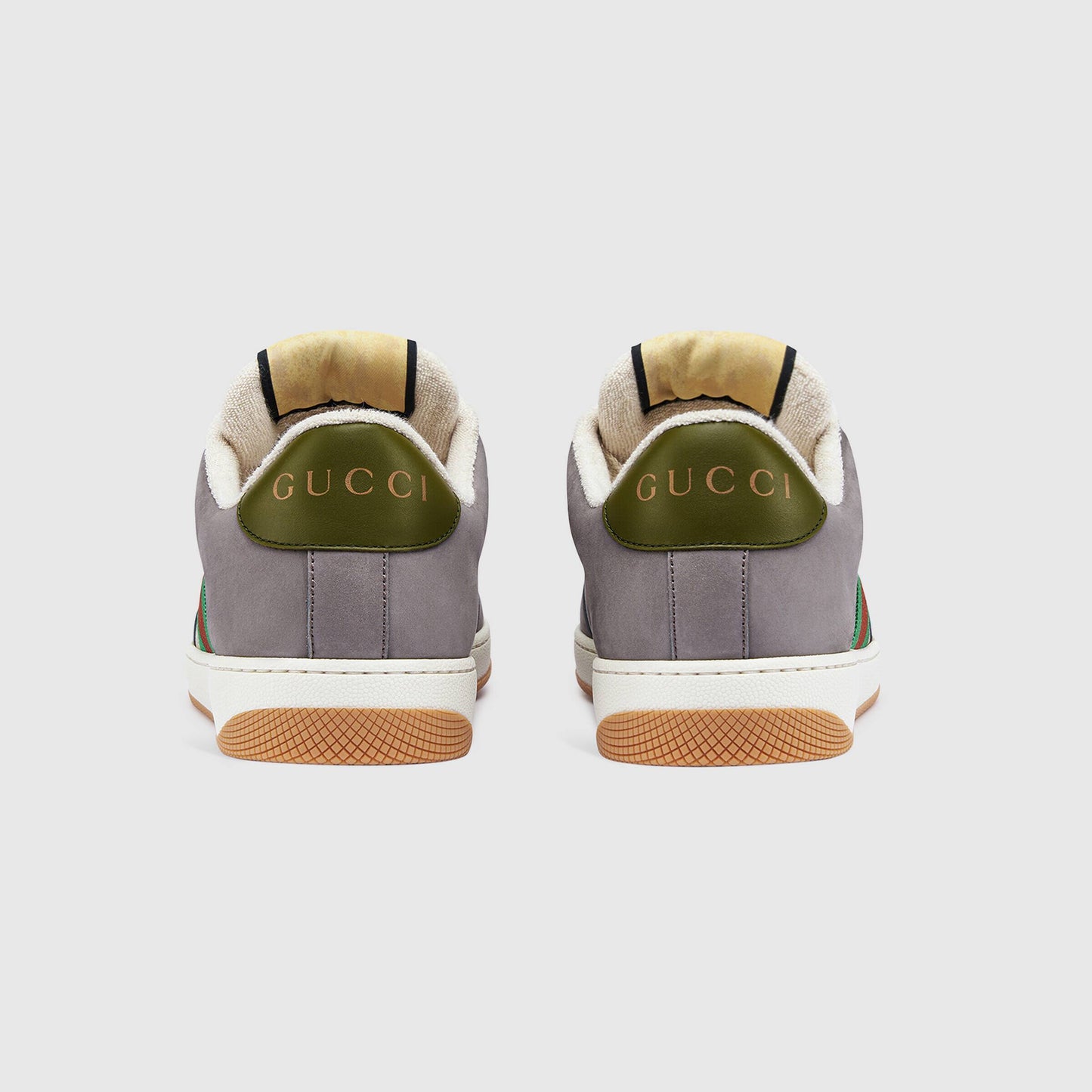 Gucci Unisex Sneakers Featuring Web Stripes And GG Monogram Detail