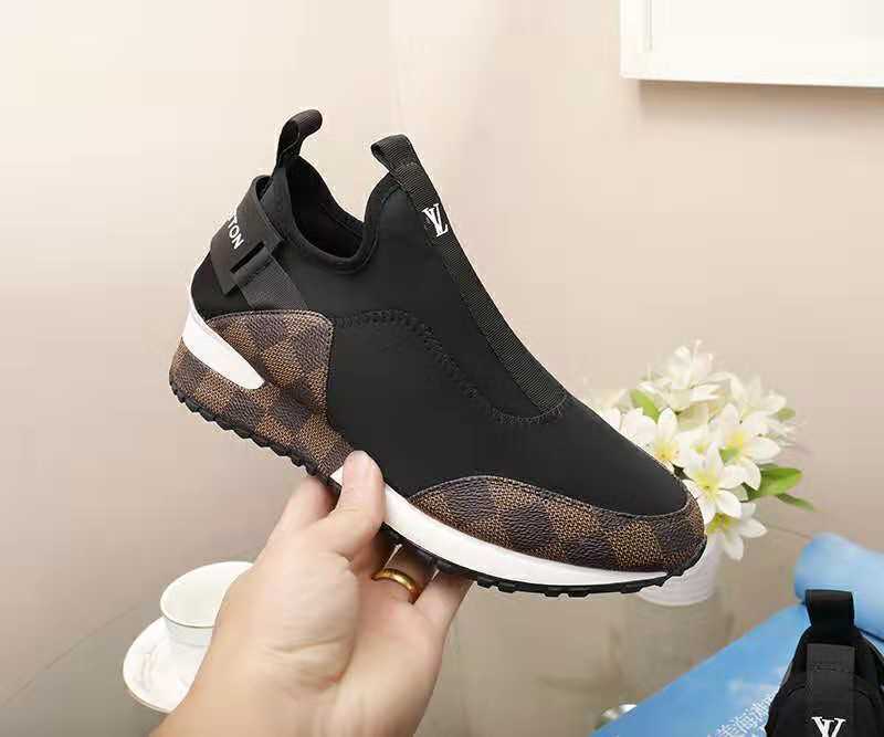 Louis Vuitton Women's Stylish Slip-On Sneakers With Signature Patterns