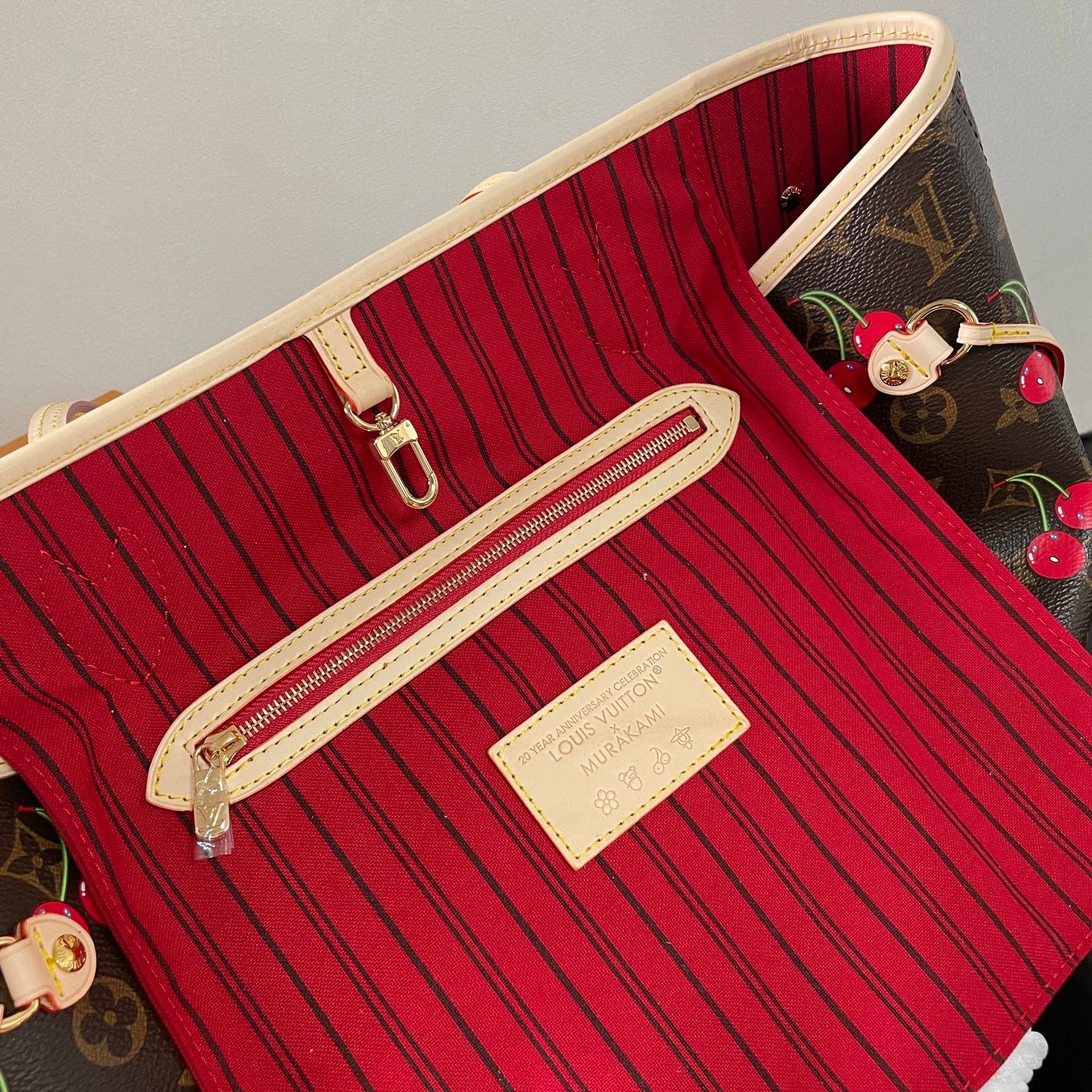 Chic Louis Vuitton Neverfull Tote With Cherry Print For Fashion - Forward Shoppers