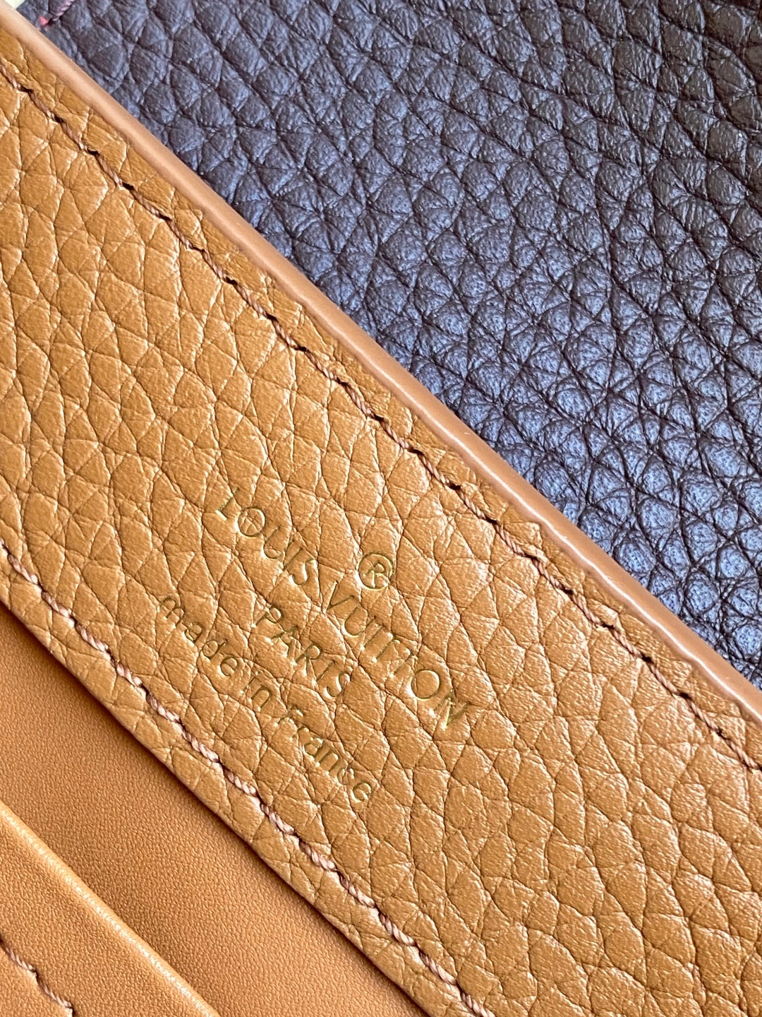 Stylish Louis Vuitton Capucines Bag in Brown Grained Leather for Fashion Enthusiasts 3 colors available