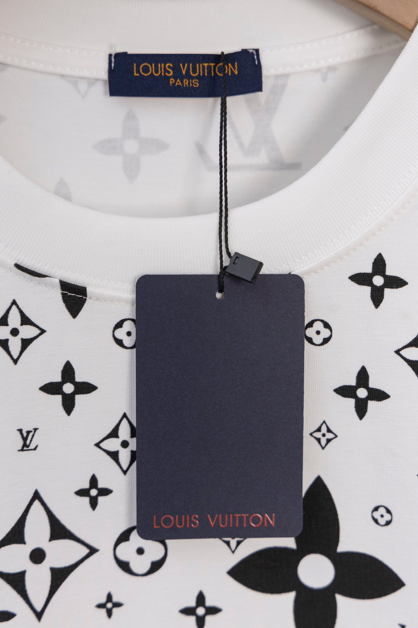 Louis Vuitton Monogram Printed White Short Sleeve T Shirt for Fashion Enthusiasts