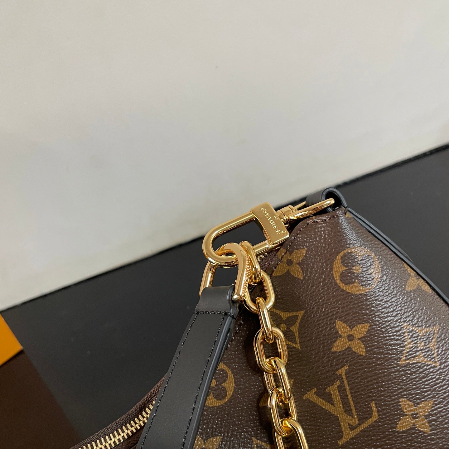 Chic Louis Vuitton Cookie BB Handbag With Monogram Canvas And Gold Chain Accent