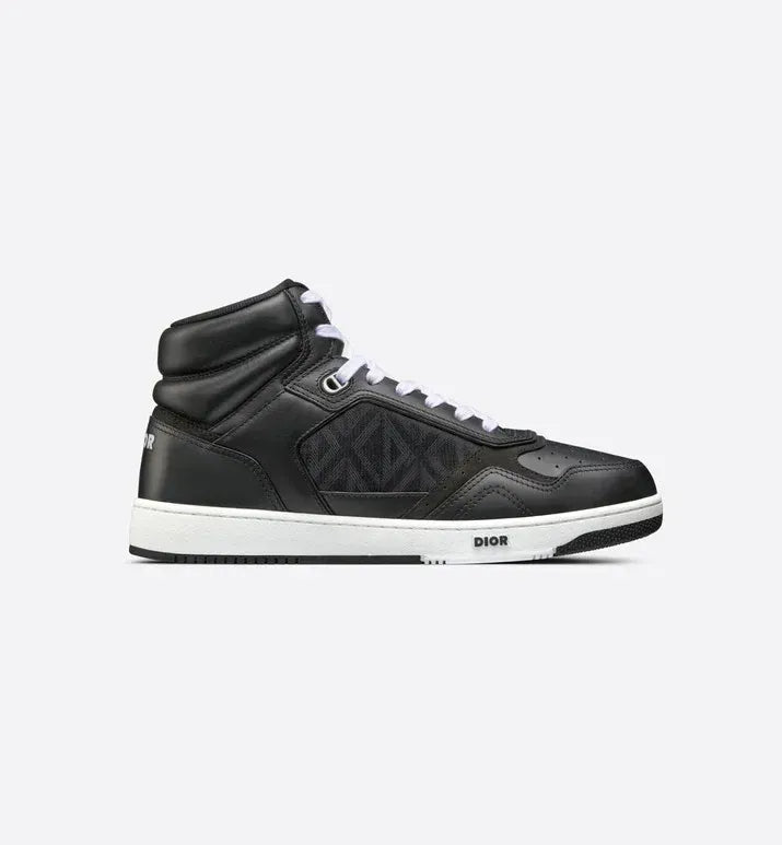 Dior Men's High Top Sneakers with Oblique Pattern and Adjustable Strap