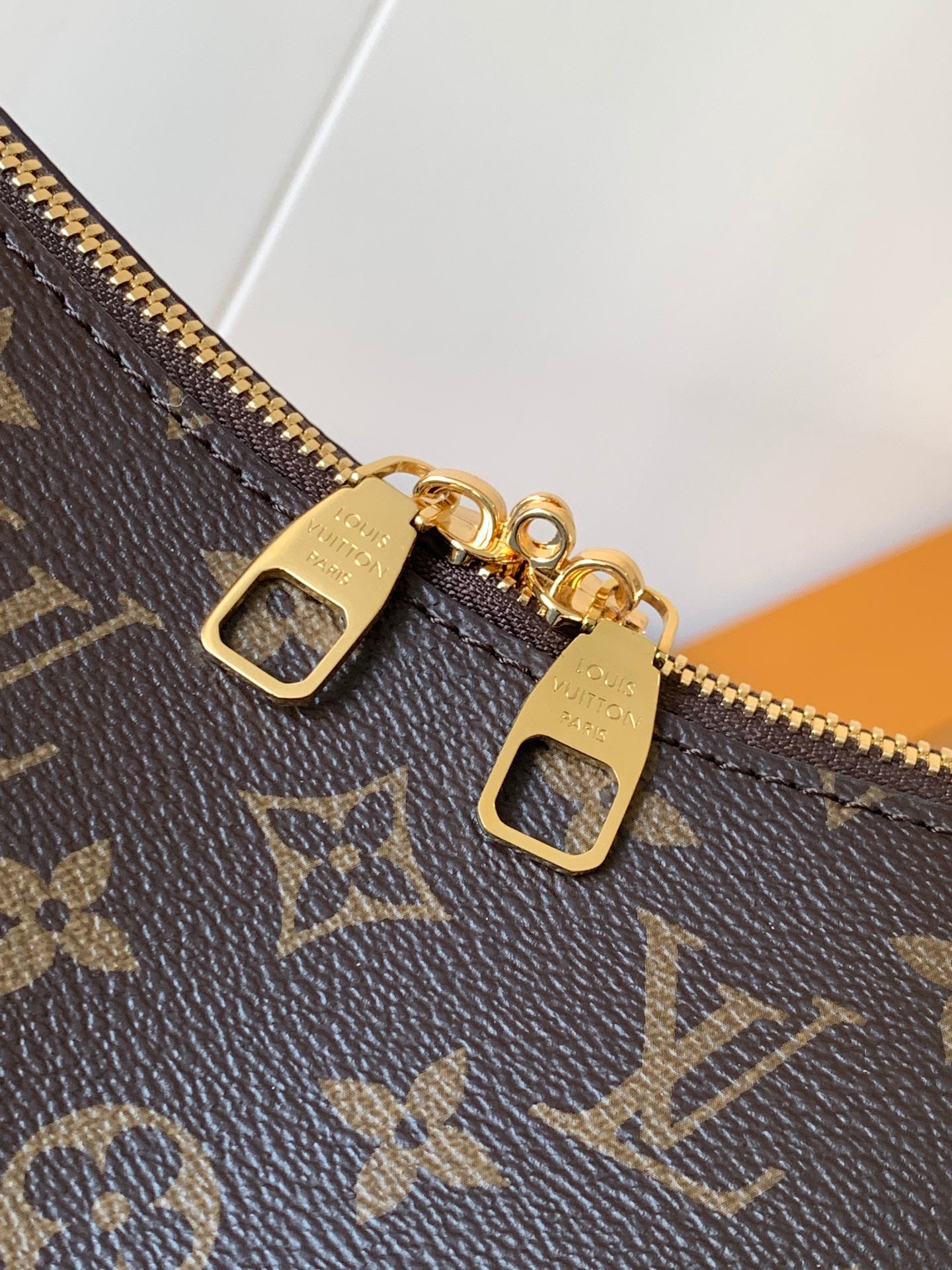 Chic Louis Vuitton Monogram Hobo Bag With Stylish Curved Shape And Top Handle