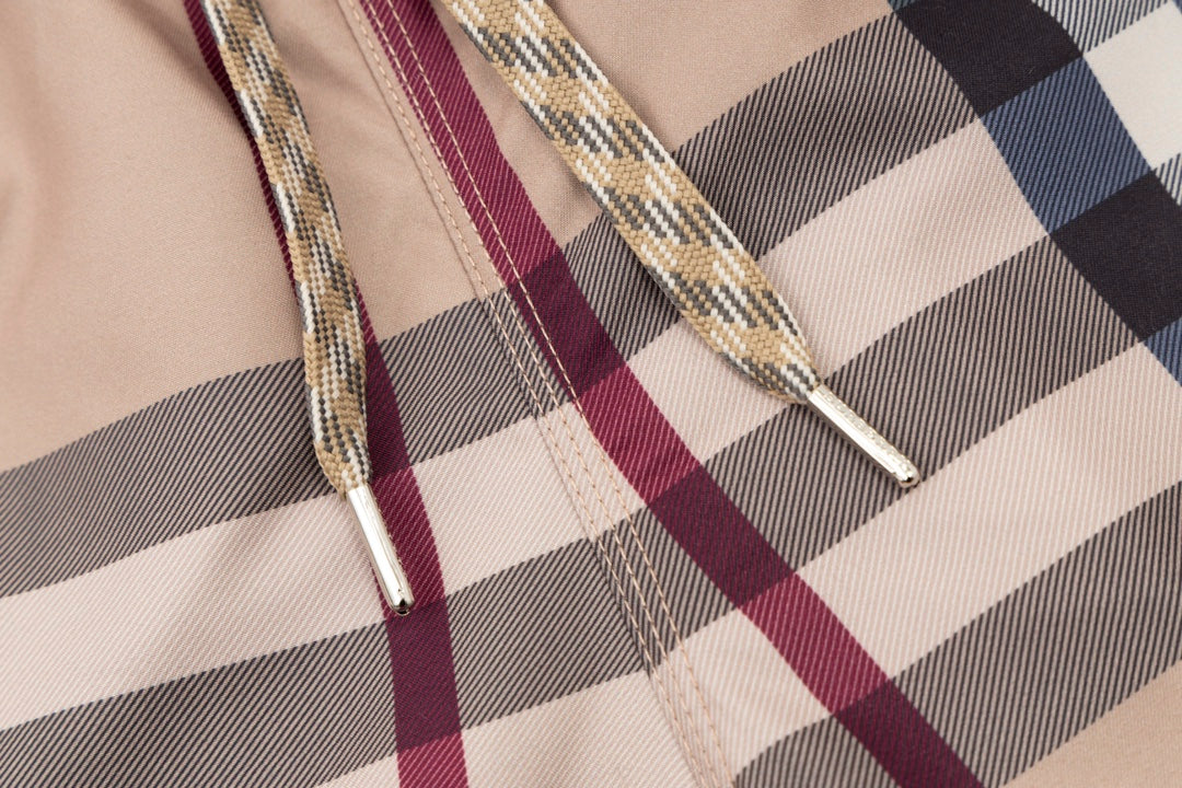 Burberry Men's Checkered Drawstring Shorts For Stylish Summer Wear