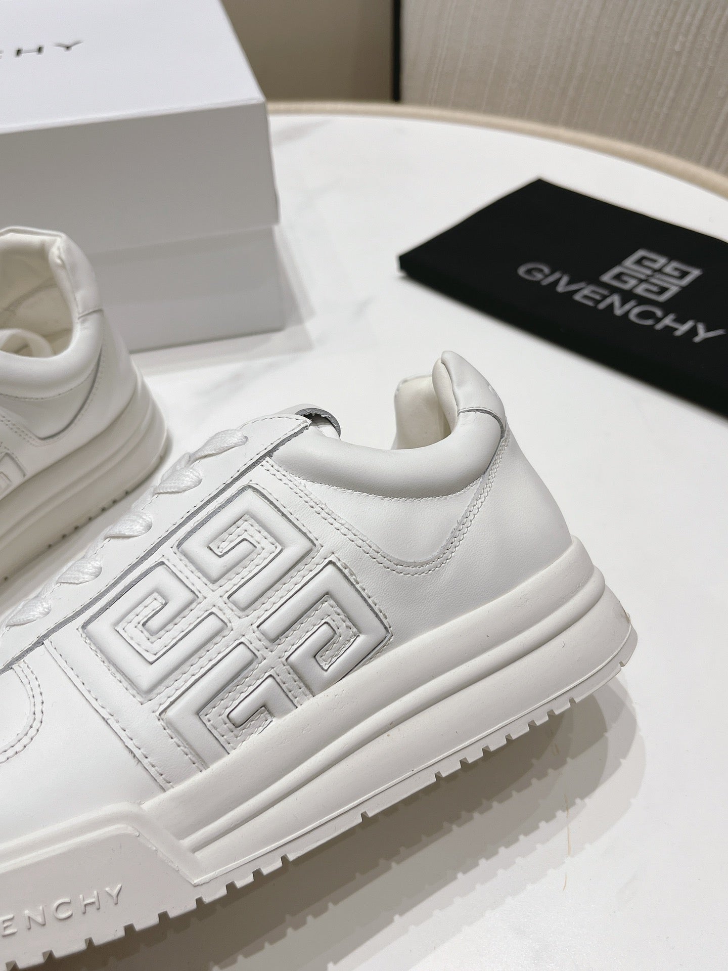 Givenchy Unisex All - White Sneakers For Timeless Luxury Casual Style