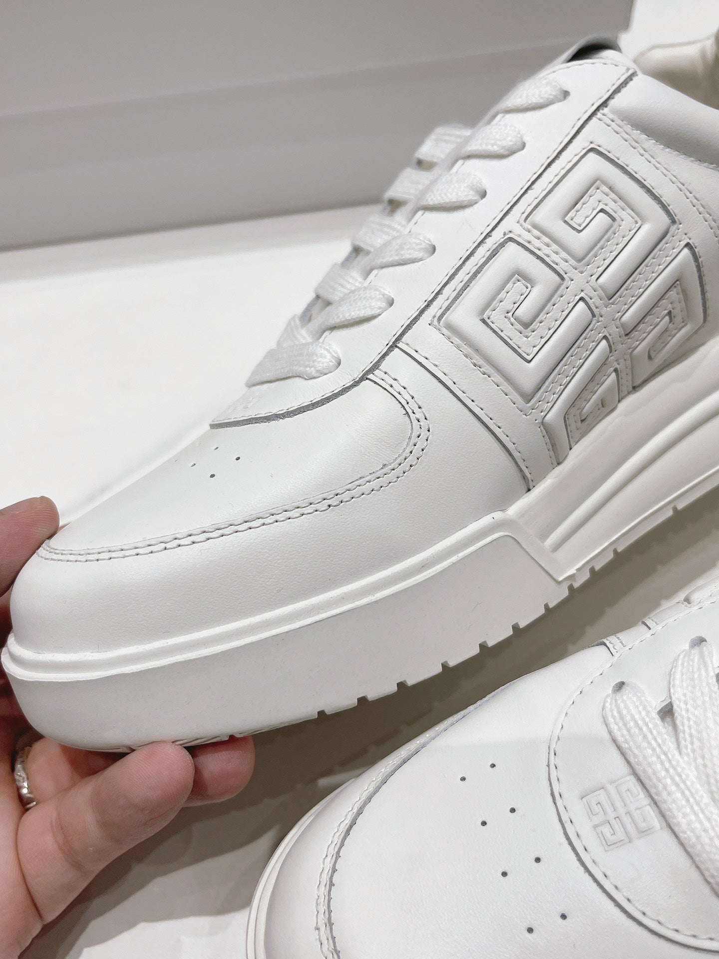 Givenchy Unisex All - White Sneakers For Timeless Luxury Casual Style