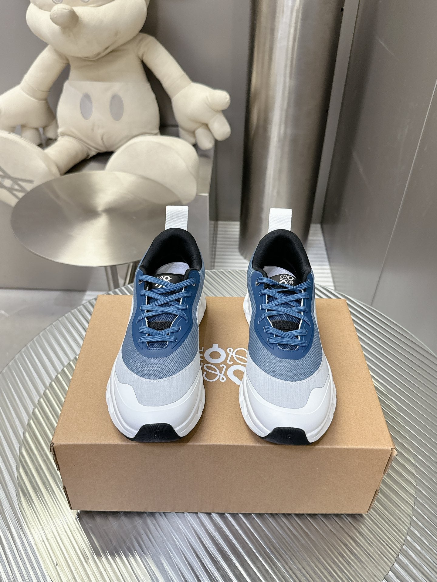 Loewe x On Running Cloudstratus Blue And White Performance Sneakers
