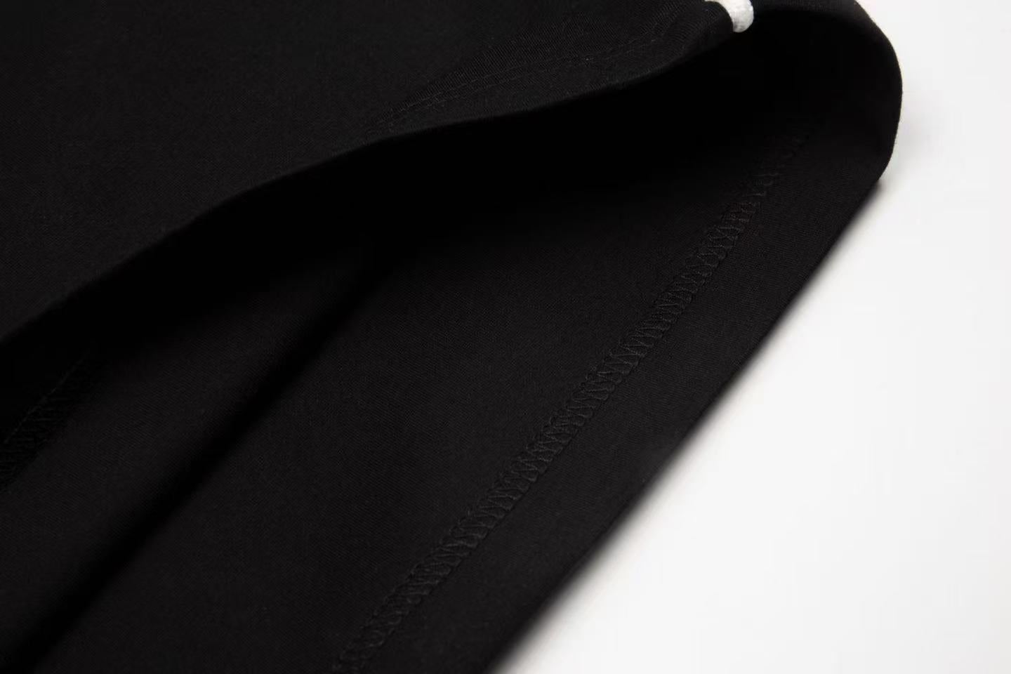 Chrome Hearts Inspired Black Drawstring Shorts With White Cross Logo