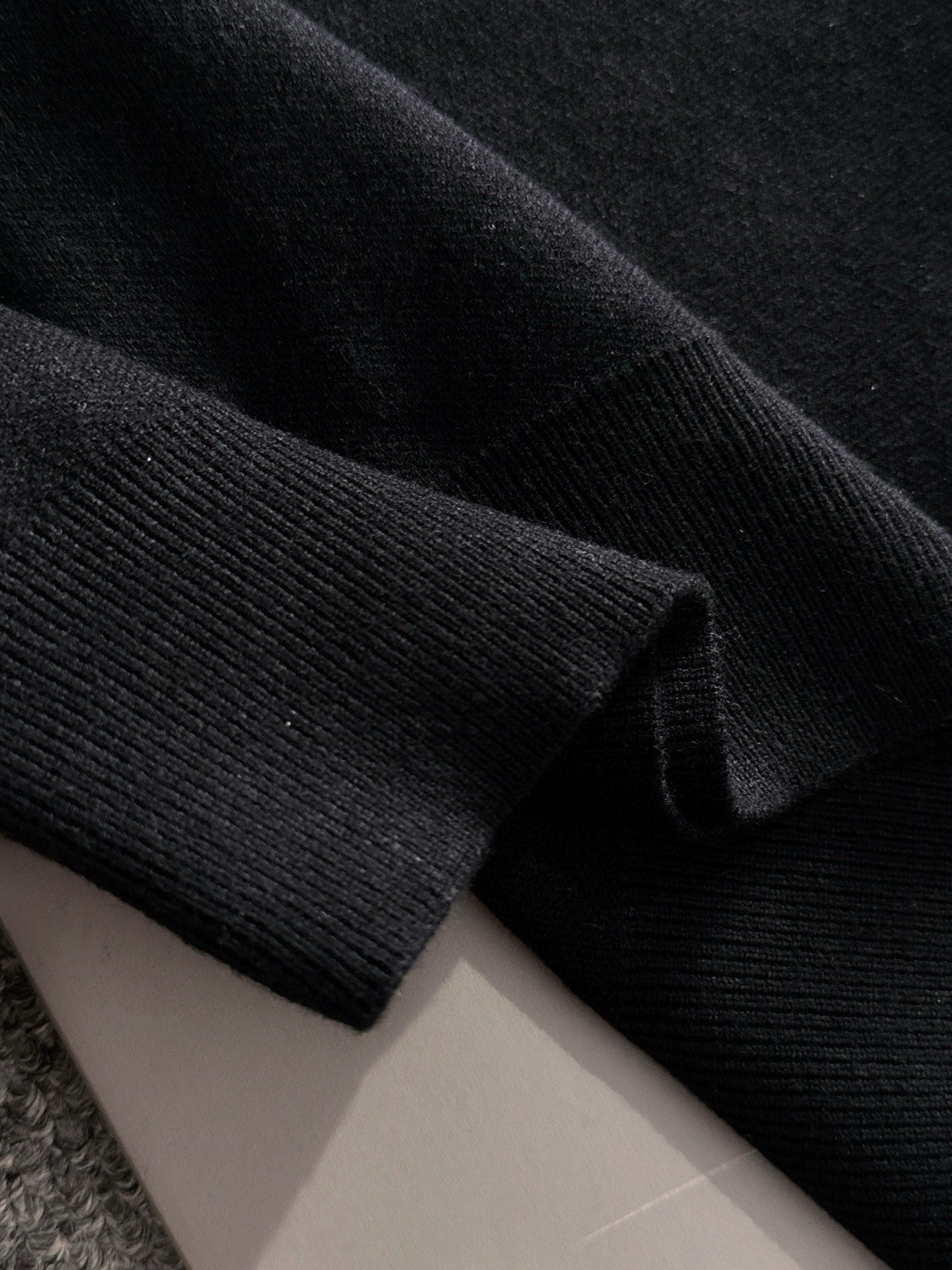 Dolce & Gabbana Men's Black Crew Neck Knitted Sweater With Logo