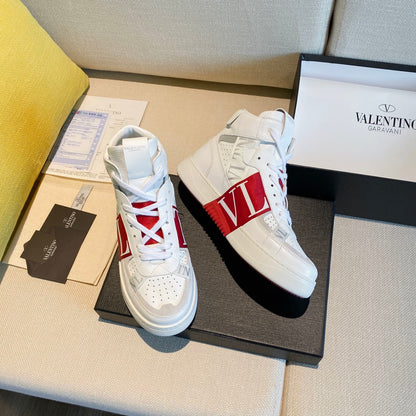 Valentino Men's Luxury Sneakers Fashion Mesh Design Casual Athletic Shoes