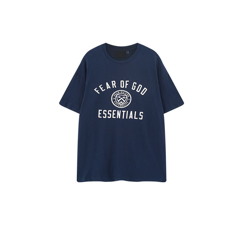 High Quality Fear Of God Essentials Gray/Navy Blue/Black Tee Stylish Comfortable Fashion Wear