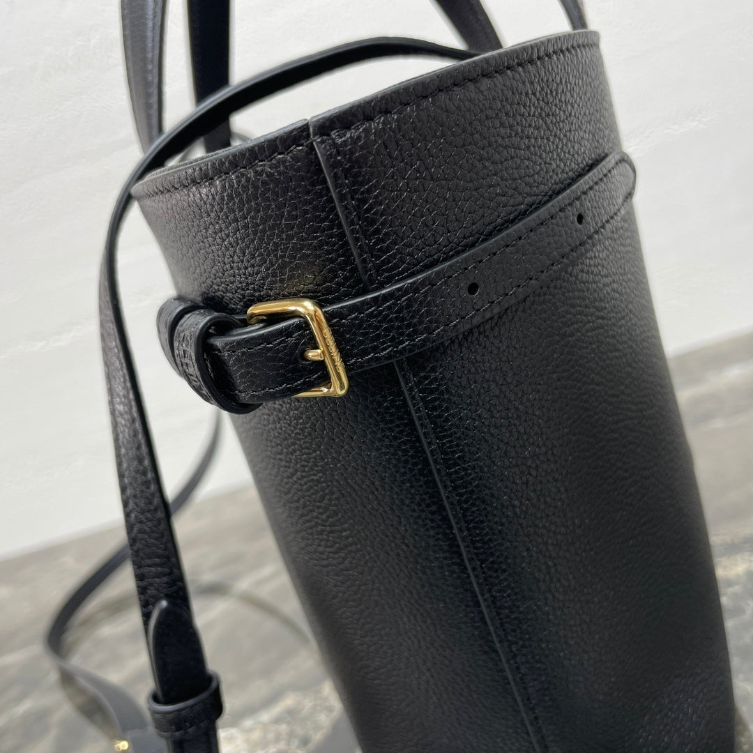 Gorgeous Black Celine CABAS ANAIS Handbag With Classic Logo 118613