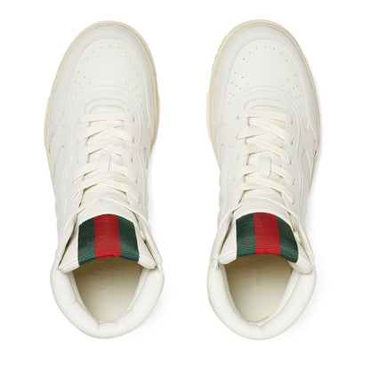 Gucci Unisex High-Top Sneakers With Signature Web Stripes