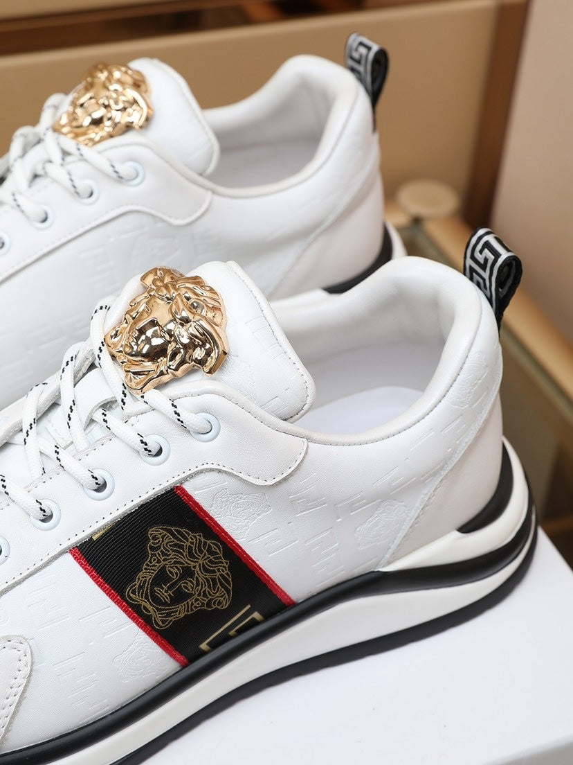 Versace Men's Sneakers - Luxury Designer Athletic Footwear with Greek Key Pattern