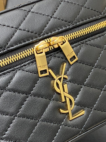 Gorgeous Black Quilted YSL Mini Bag with Gold Hardware 766731